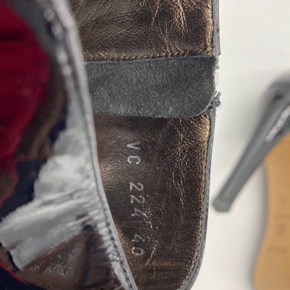 Escada. Black patent leather booties. Size 40 - Picture 9 of 9